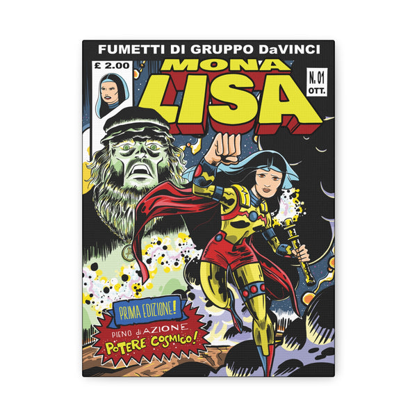 Mona Lisa Inspired by Jack Kirby Canvas Art Print