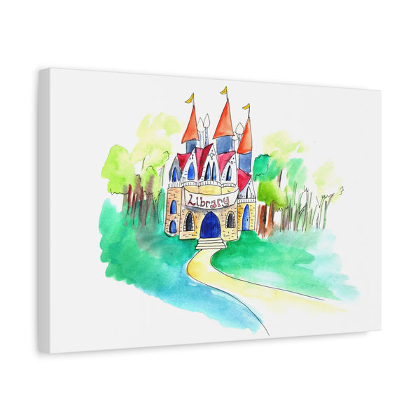 Library Canvas Art Print