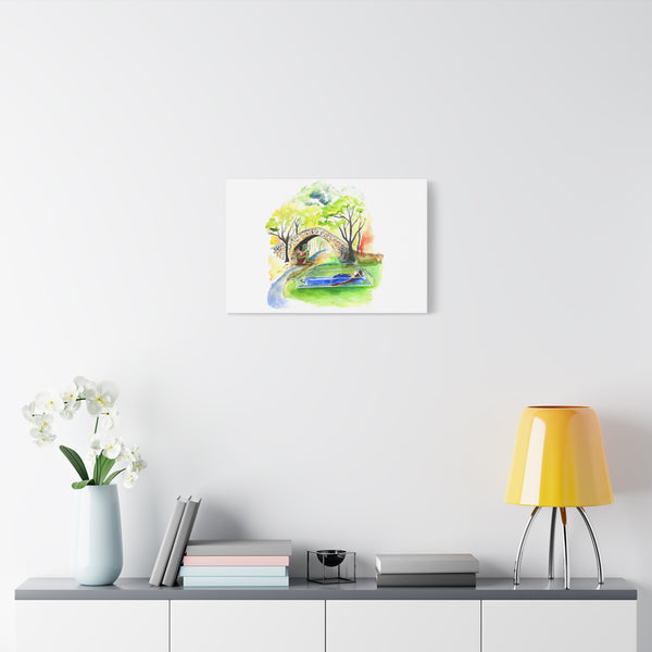 Princess with Smaul the Troll Canvas Art Print