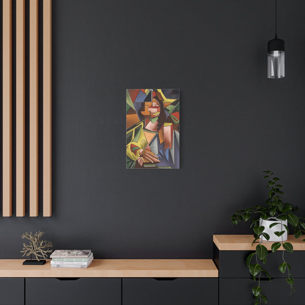 Mona Lisa Inspired by Lyubov Popova Canvas Art Print
