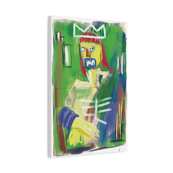 Mona Lisa Inspired by Basquiat Canvas Art Print