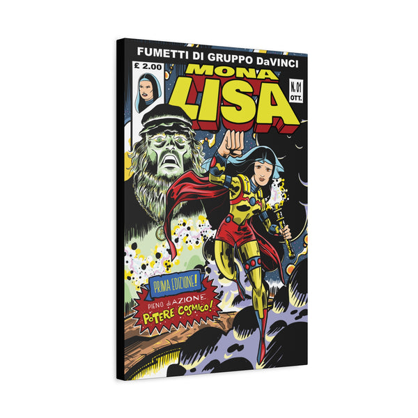 Mona Lisa Inspired by Jack Kirby Canvas Art Print