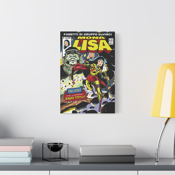 Mona Lisa Inspired by Jack Kirby Canvas Art Print