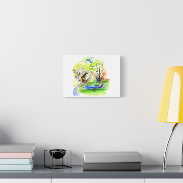 Princess with Smaul the Troll Canvas Art Print