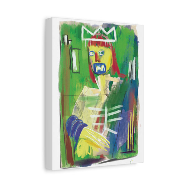 Mona Lisa Inspired by Basquiat Canvas Art Print