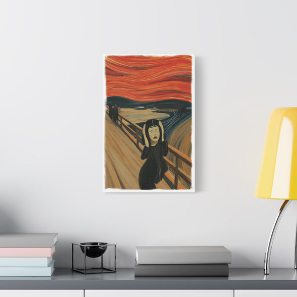 Mona Lisa Inspired by Edvard Munch Canvas Art Print