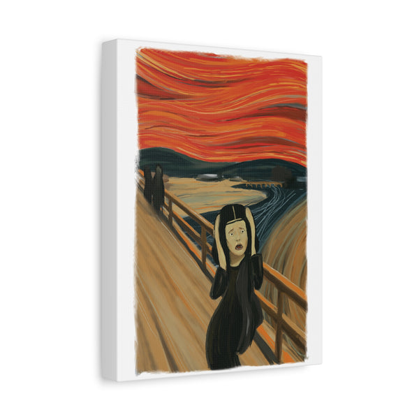 Mona Lisa Inspired by Edvard Munch Canvas Art Print