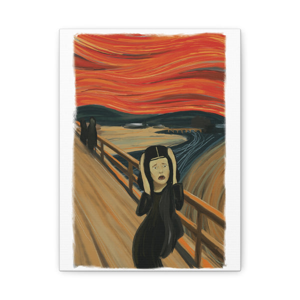 Mona Lisa Inspired by Edvard Munch Canvas Art Print