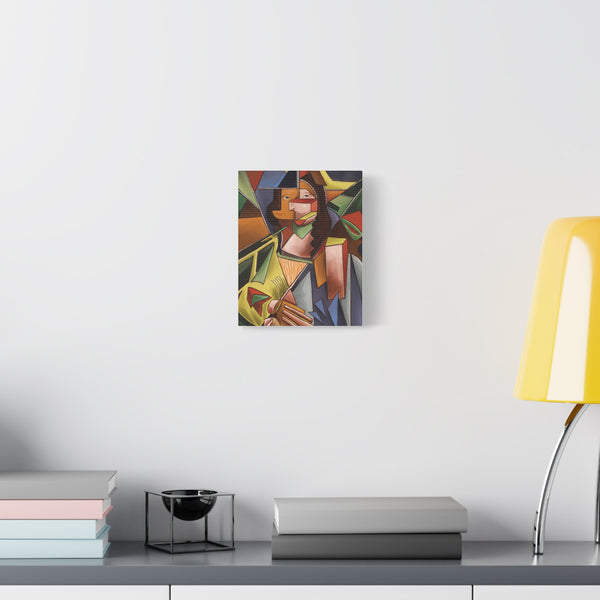 Mona Lisa Inspired by Lyubov Popova Canvas Art Print