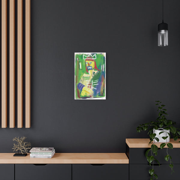Mona Lisa Inspired by Basquiat Canvas Art Print