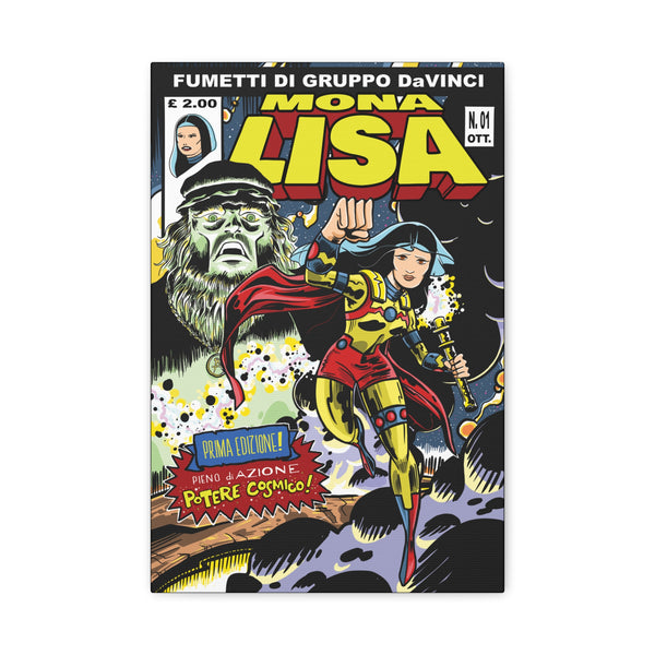 Mona Lisa Inspired by Jack Kirby Canvas Art Print
