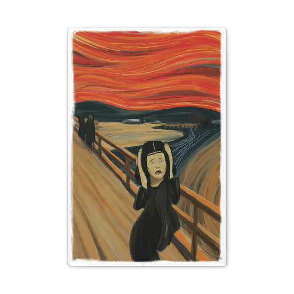 Mona Lisa Inspired by Edvard Munch Canvas Art Print