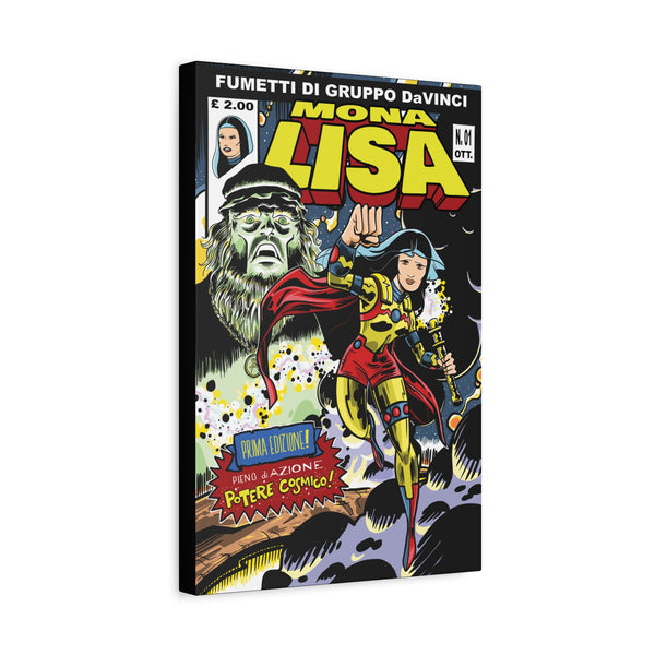 Mona Lisa Inspired by Jack Kirby Canvas Art Print