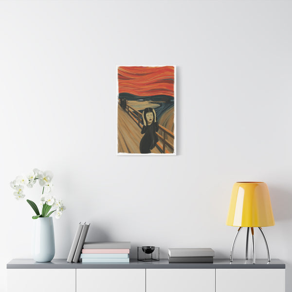 Mona Lisa Inspired by Edvard Munch Canvas Art Print