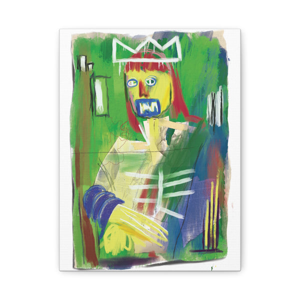 Mona Lisa Inspired by Basquiat Canvas Art Print