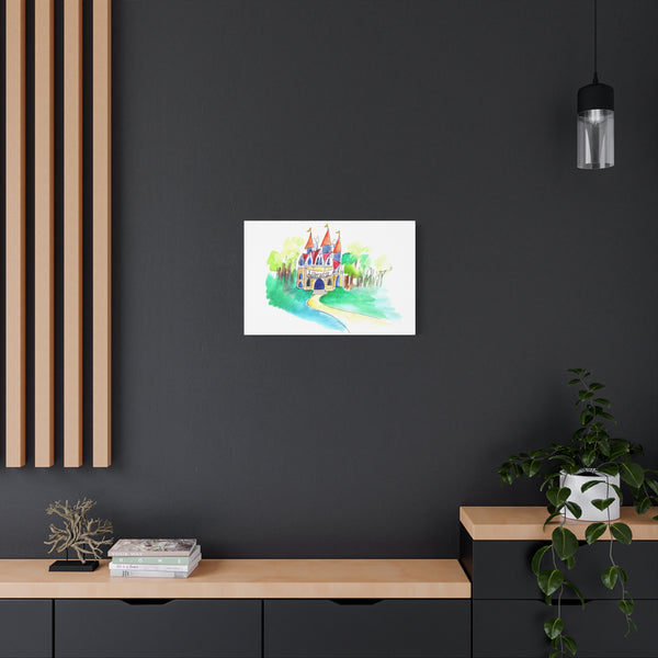 Library Canvas Art Print