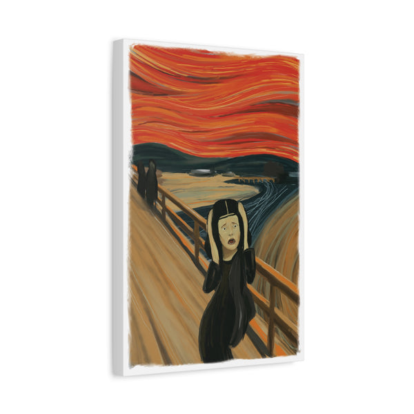 Mona Lisa Inspired by Edvard Munch Canvas Art Print