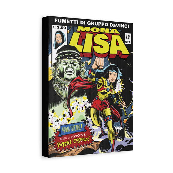 Mona Lisa Inspired by Jack Kirby Canvas Art Print