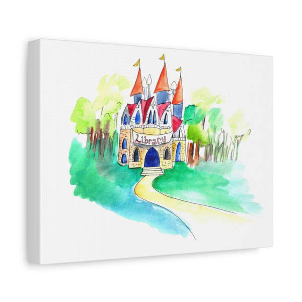 Library Canvas Art Print