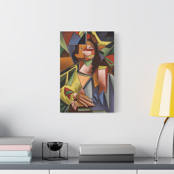 Mona Lisa Inspired by Lyubov Popova Canvas Art Print