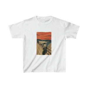 Kids Mona Lisa Inspired by Edvard Munch T-Shirt