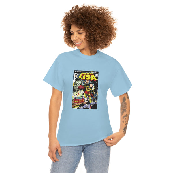 Adult Unisex Mona Lisa Inspired by Jack Kirby T-Shirt