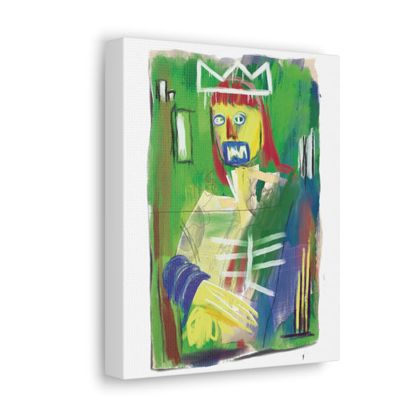 Mona Lisa Inspired by Basquiat Canvas Art Print